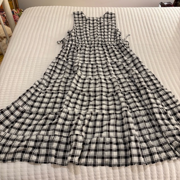 Max Studio Black and White Plaid Maxi Dress - Picture 4 of 4
